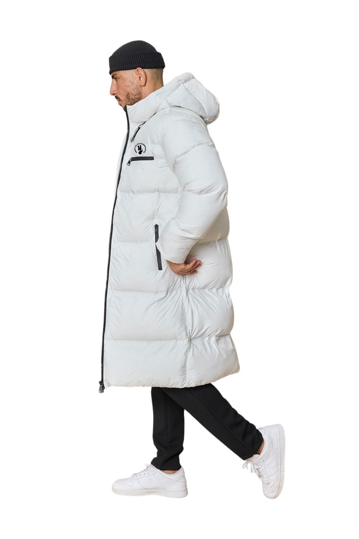 DOUDOUNE SLVC LONGUE À CAPUCHE BLANC