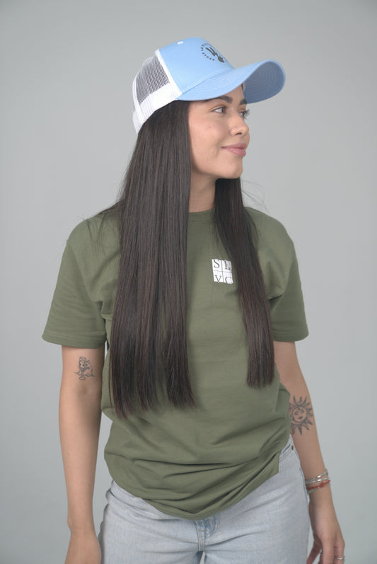 Casquette Bicolores SLVC LIFESTYLE (Bleu ciel et Blanc)