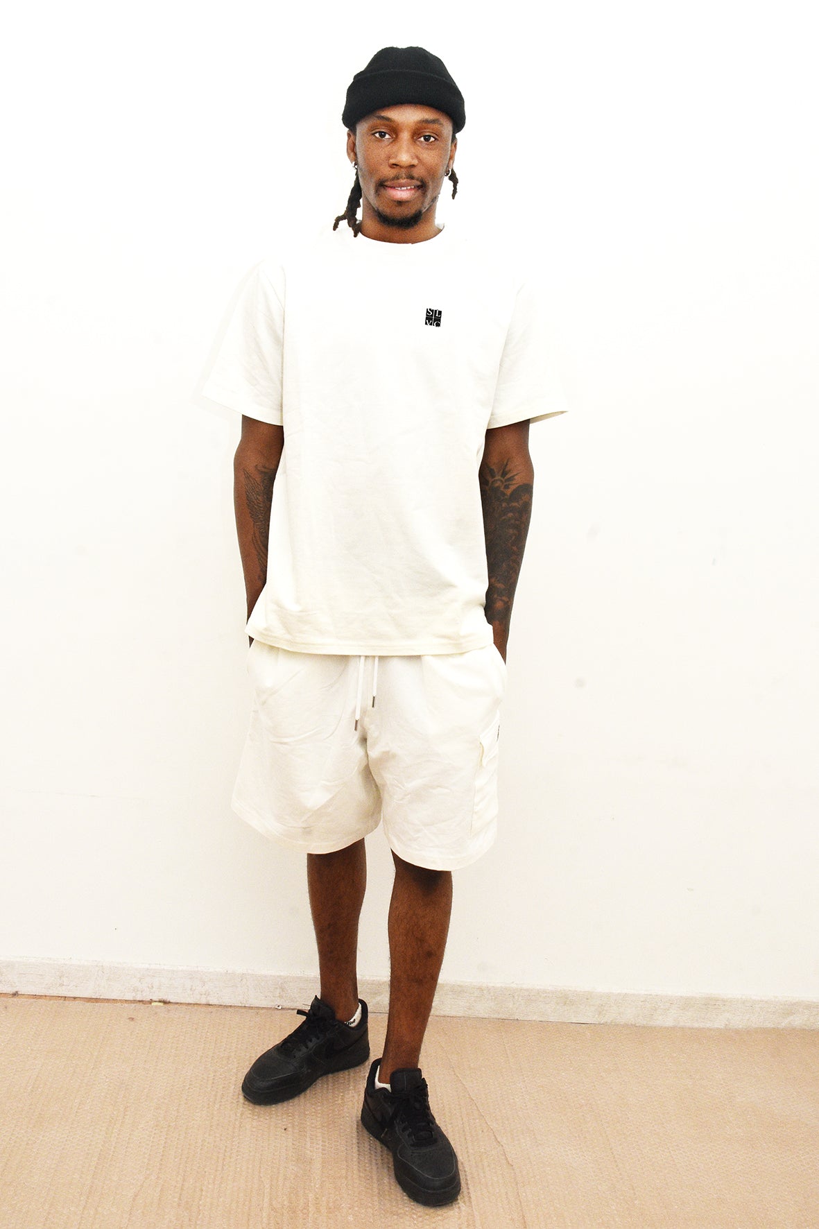 Ensemble Tee-Shirt et Short SLVC CARGO CLASSIC blanc