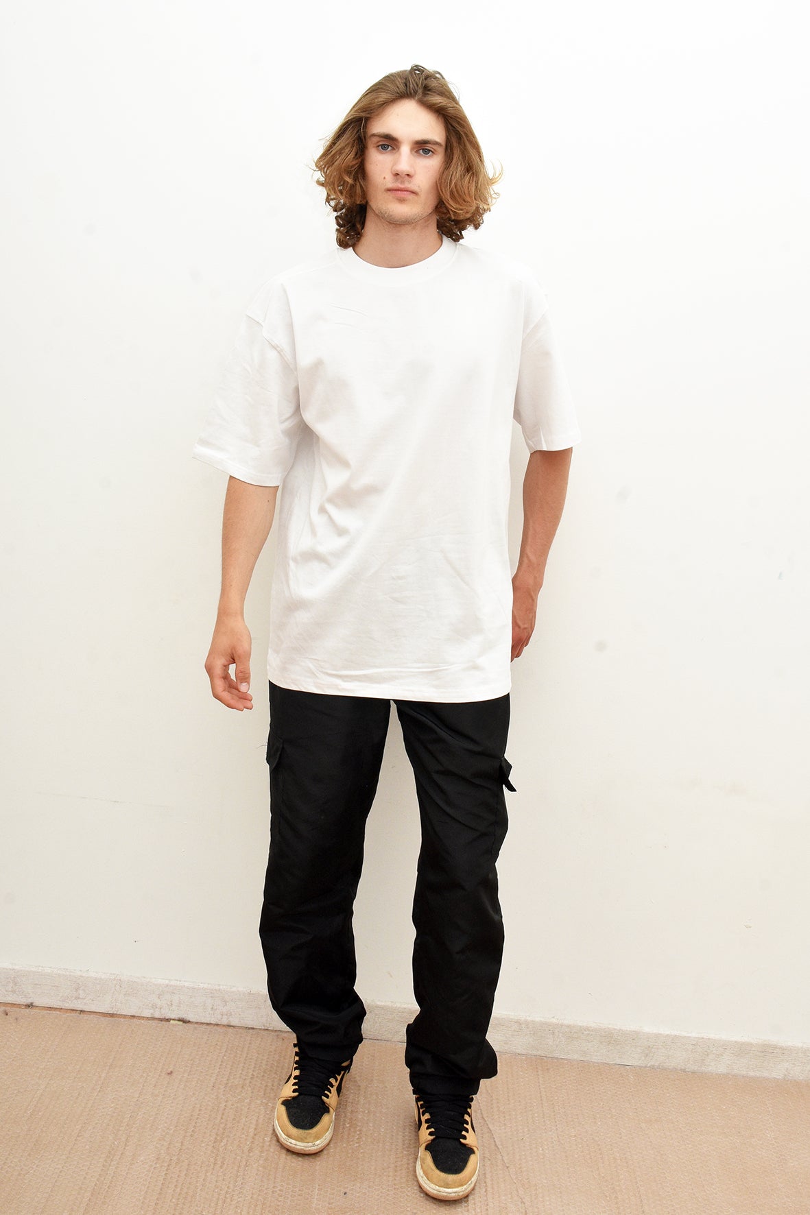 Tee-shirt SLVC CHICAGO CLASSIC WHITE Oversized logo noir au dos (Unisex)