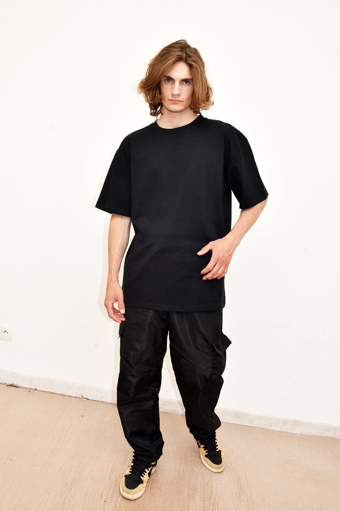 Tee-shirt SLVC CHICAGO AUTHENTIK BLACK Oversized logo blanc au dos (Unisex)