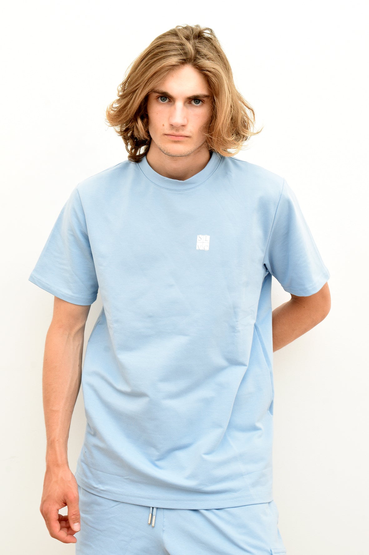 Ensemble Tee-Shirt et Short SLVC CARGO CLASSIC bleu claire