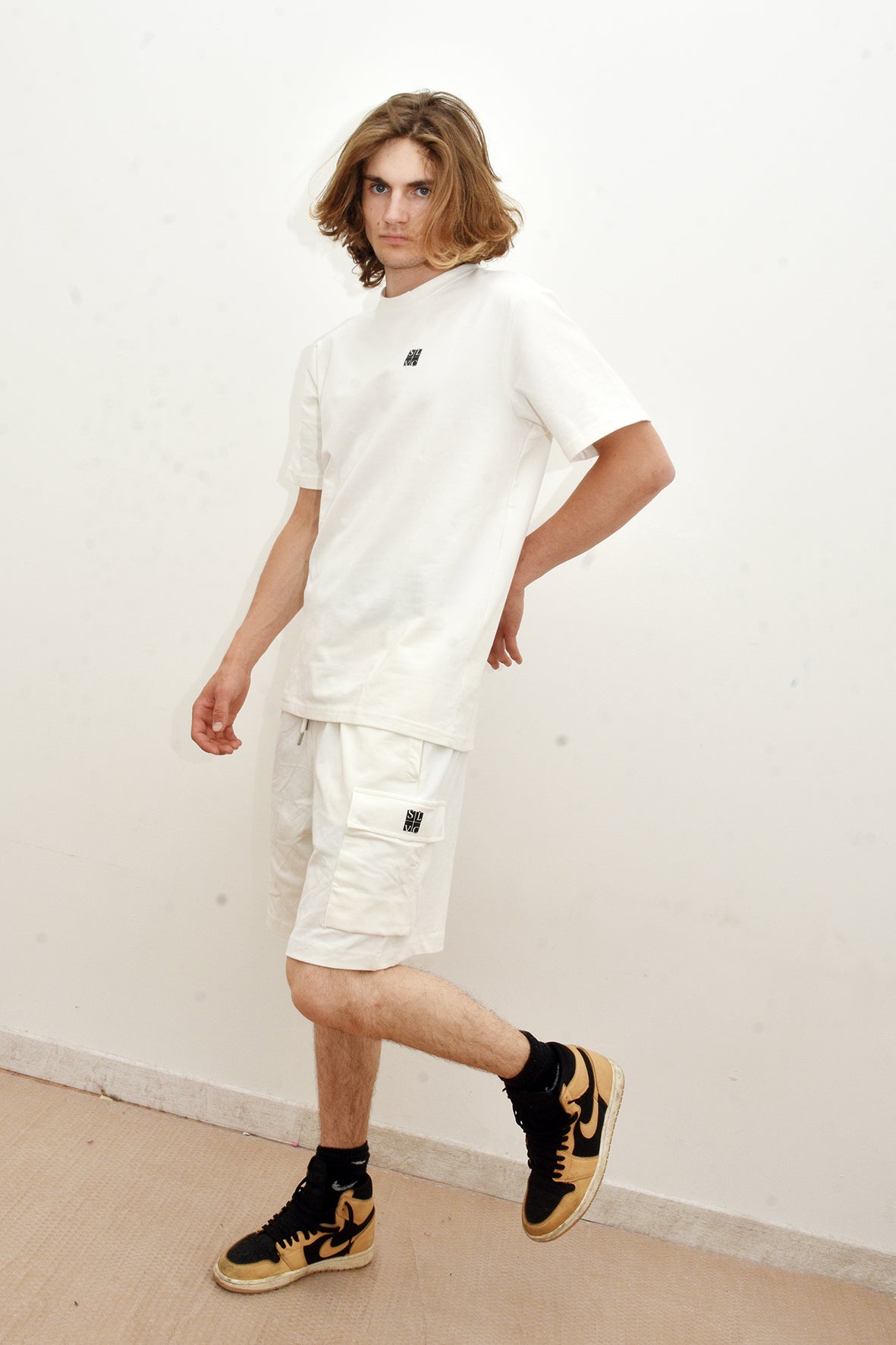 Ensemble Tee-Shirt et Short SLVC CARGO CLASSIC blanc