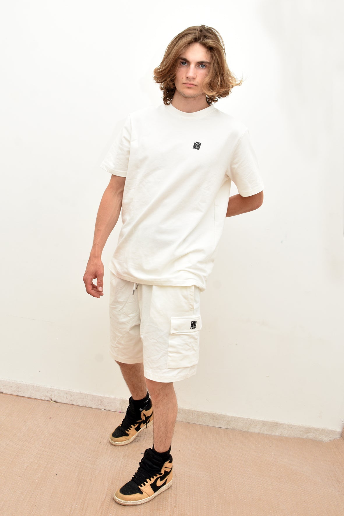 Ensemble Tee-Shirt et Short SLVC CARGO CLASSIC blanc