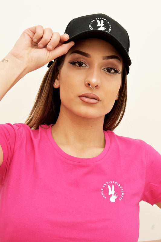 Tee-shirt femme SLVC MADONE AUTHENTIK petit logo rond