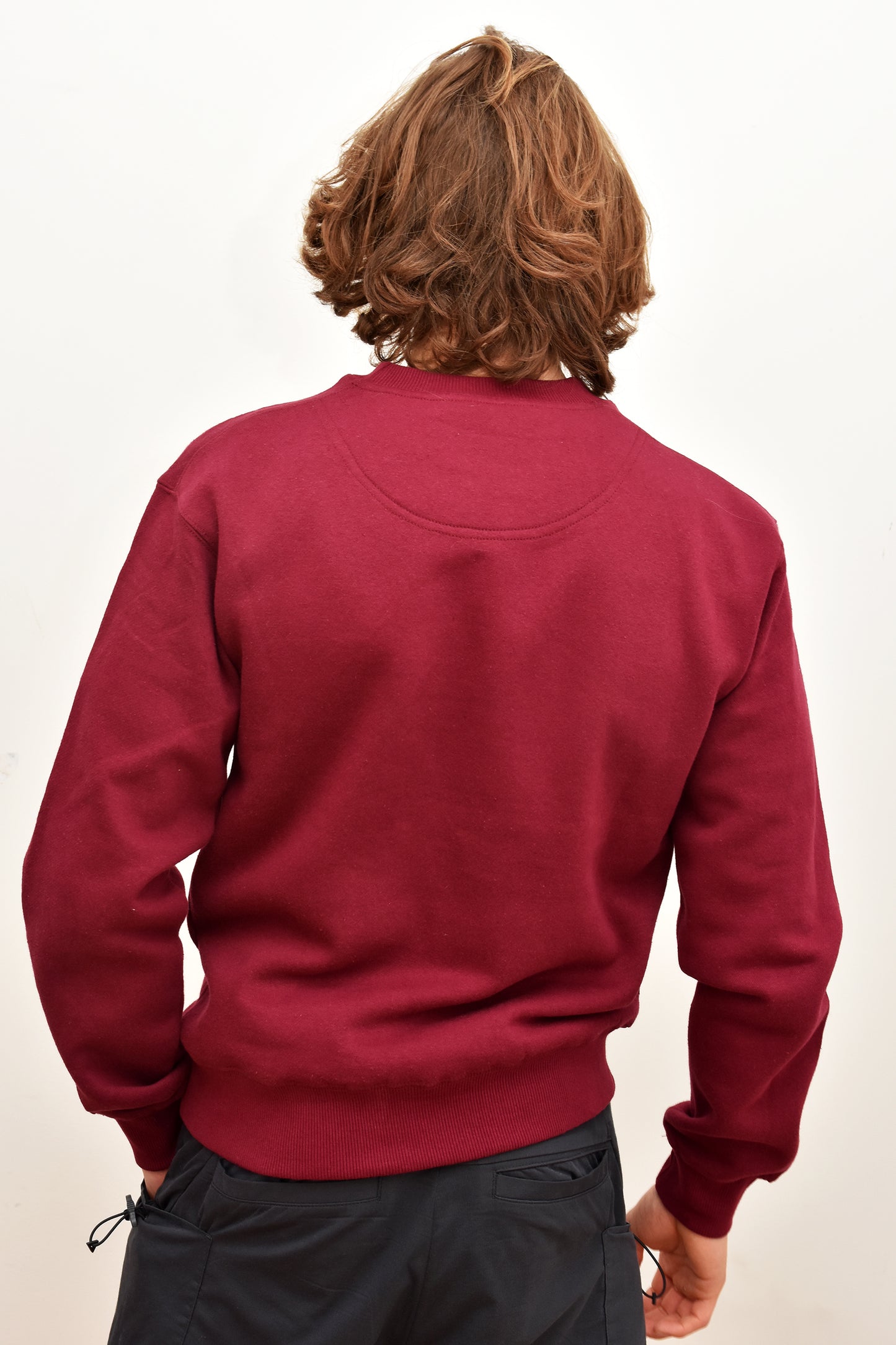 Sweat SLVC NEW YORK BORDEAUX petit logo blanc (Unisex)