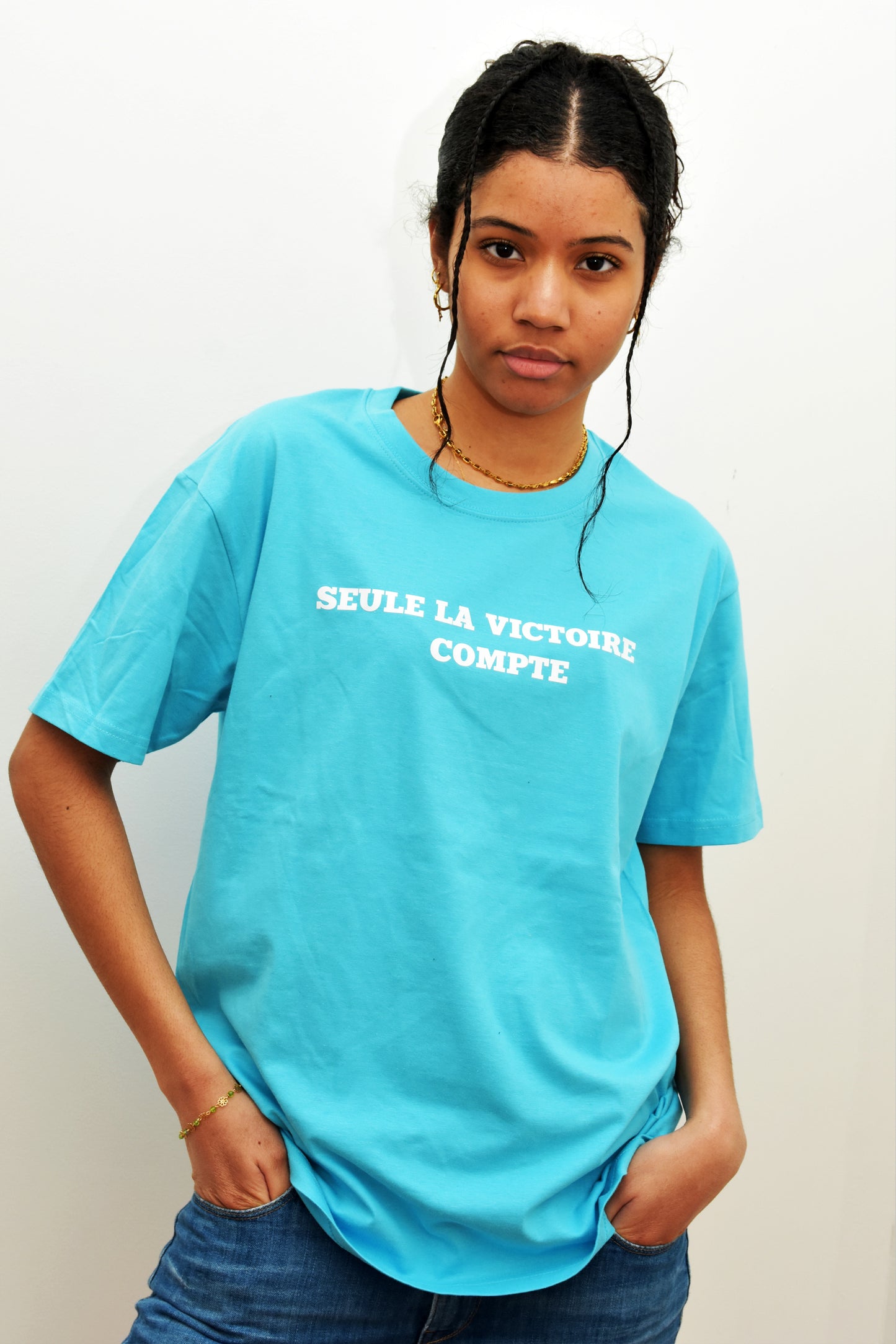 Tee-shirt SLVC GREAT texte blanc