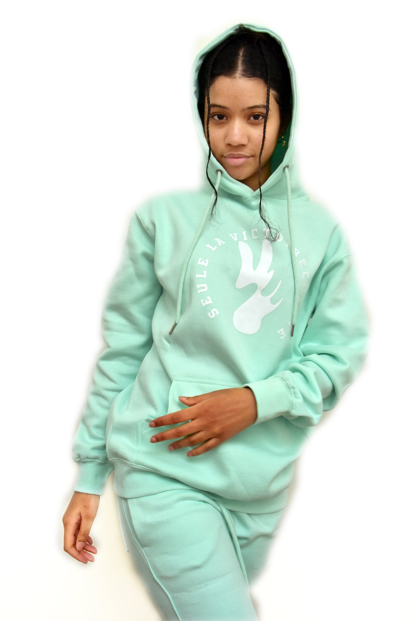 Jogging ensemble femme SLVC ATLANTA AUTHENTIK grand logo rond blanc (Unisex)