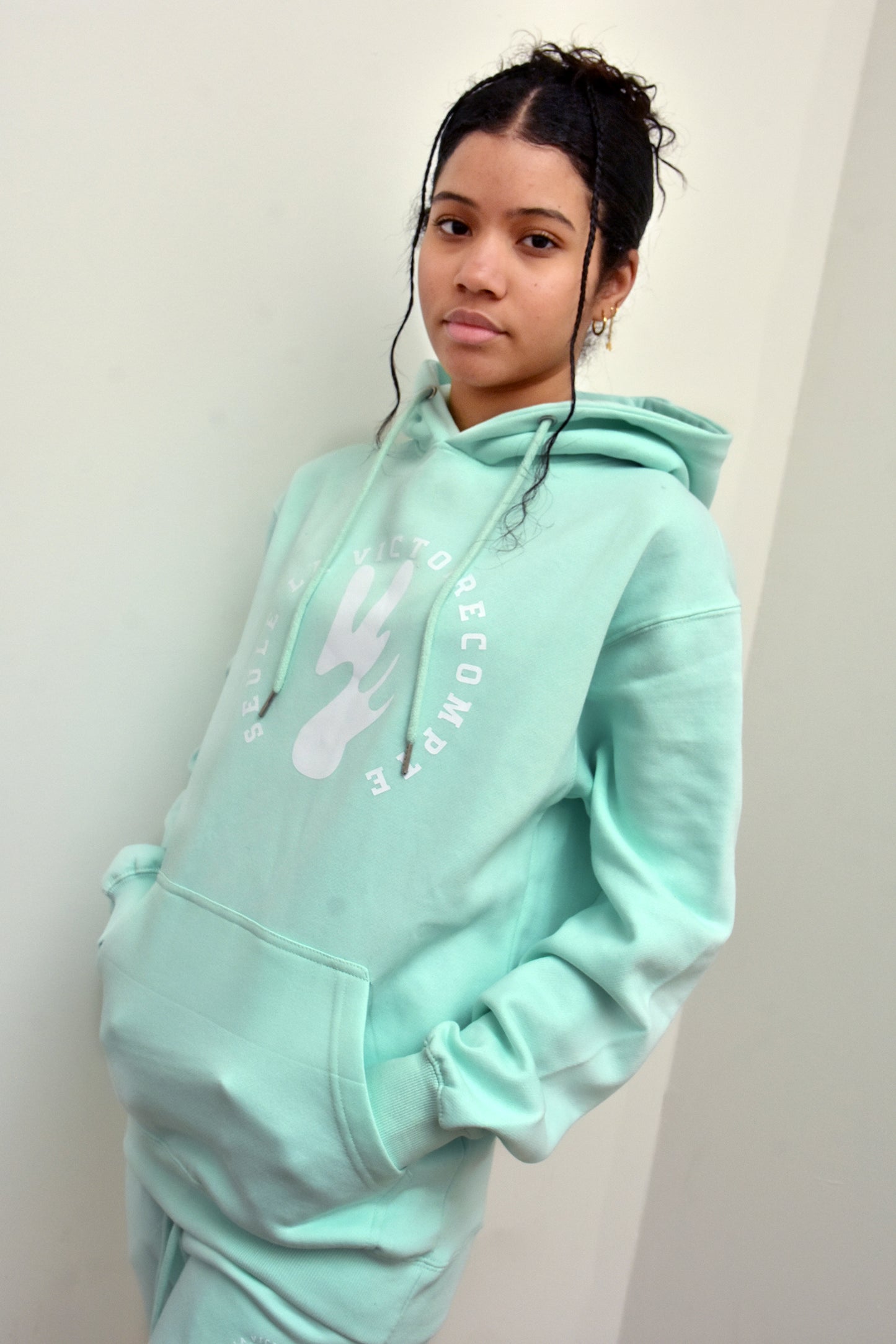 Jogging ensemble femme SLVC ATLANTA AUTHENTIK grand logo rond blanc (Unisex)