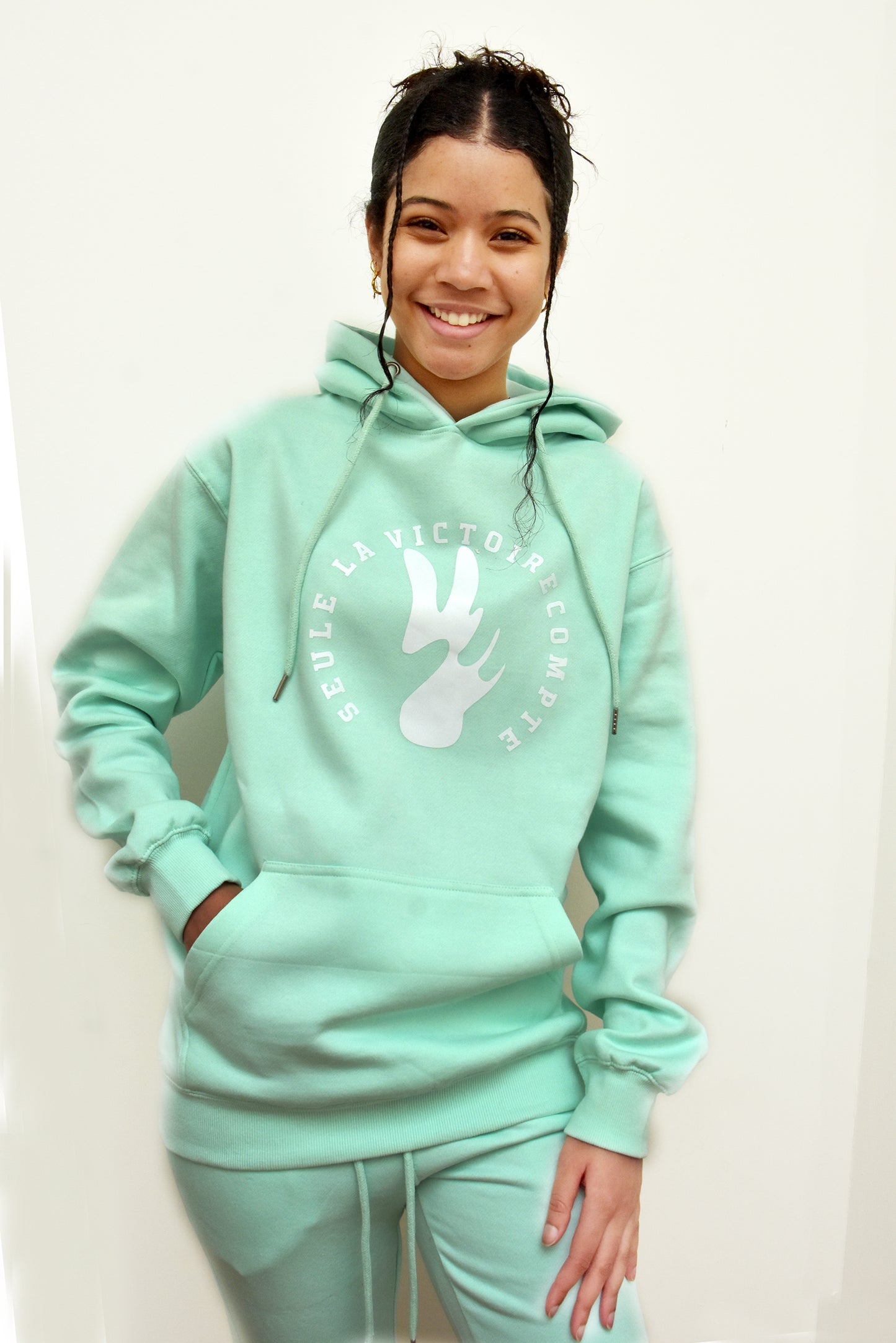 Jogging ensemble femme SLVC ATLANTA AUTHENTIK grand logo rond blanc (Unisex)