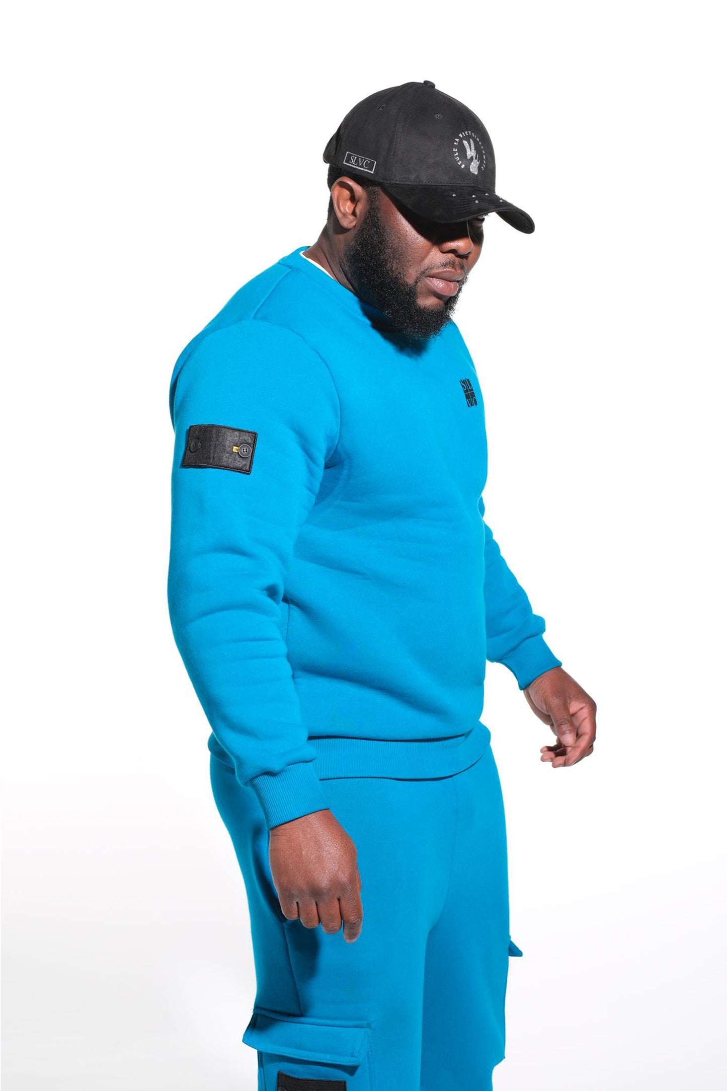 ENSEMBLE JOGGING SLVC CARGO AVEC PETIT LOGO NOIR