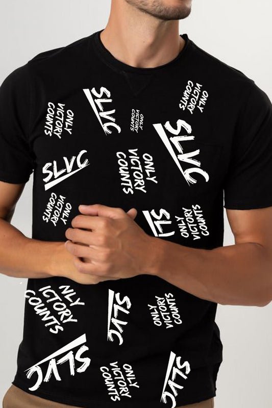 TEE-SHIRT NOIR SLVC ONLY VICTORY COUNTS STREET