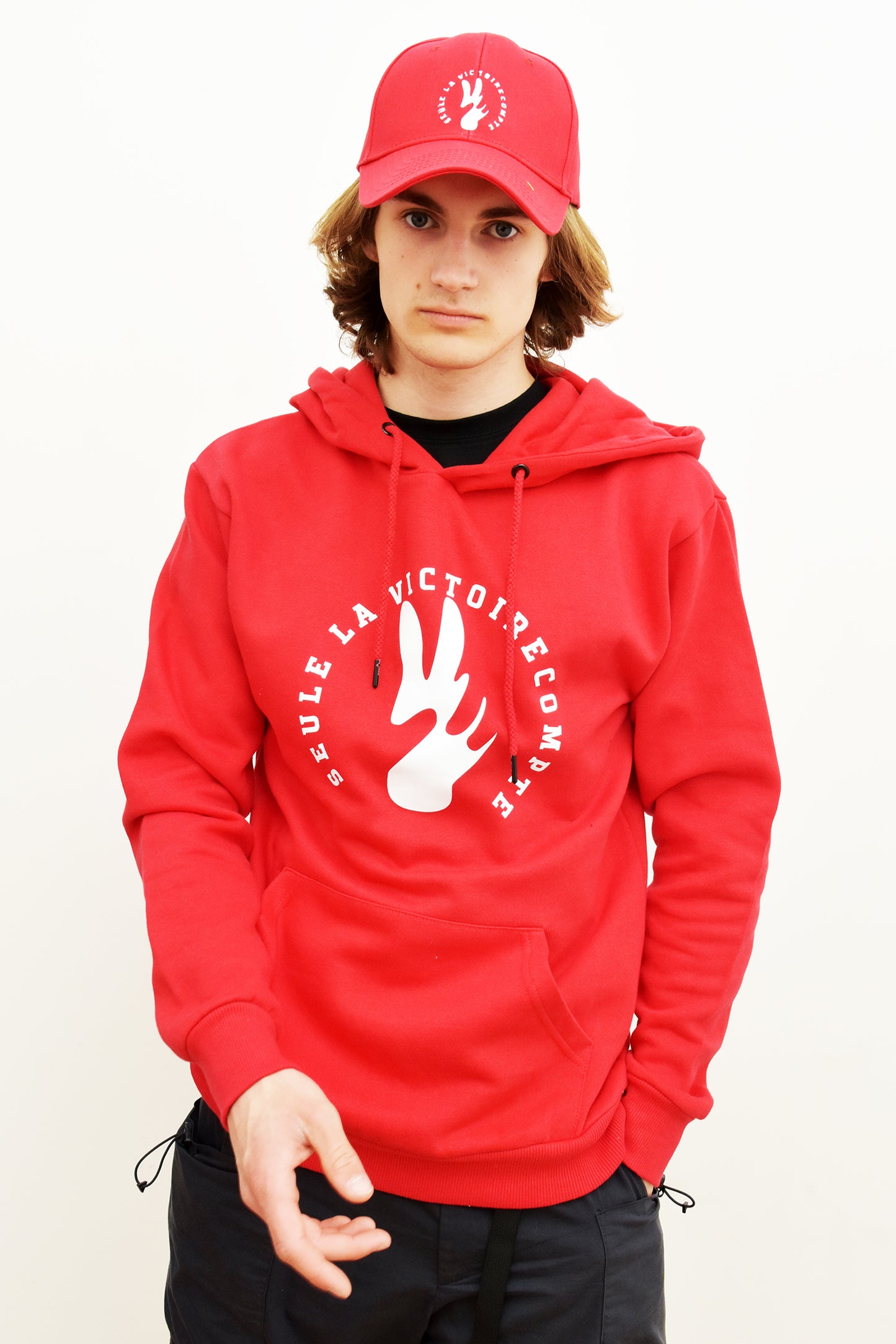 Sweat Shirt à capuche SLVC KYOTO grand logo rond (BIO) UNISEX