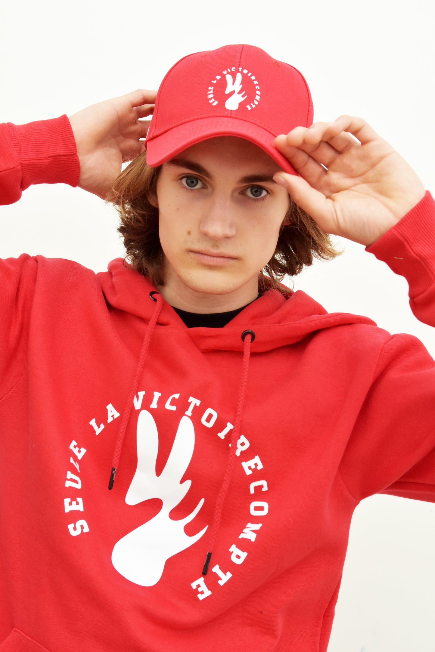 Sweat Shirt à capuche SLVC KYOTO grand logo rond (BIO) UNISEX