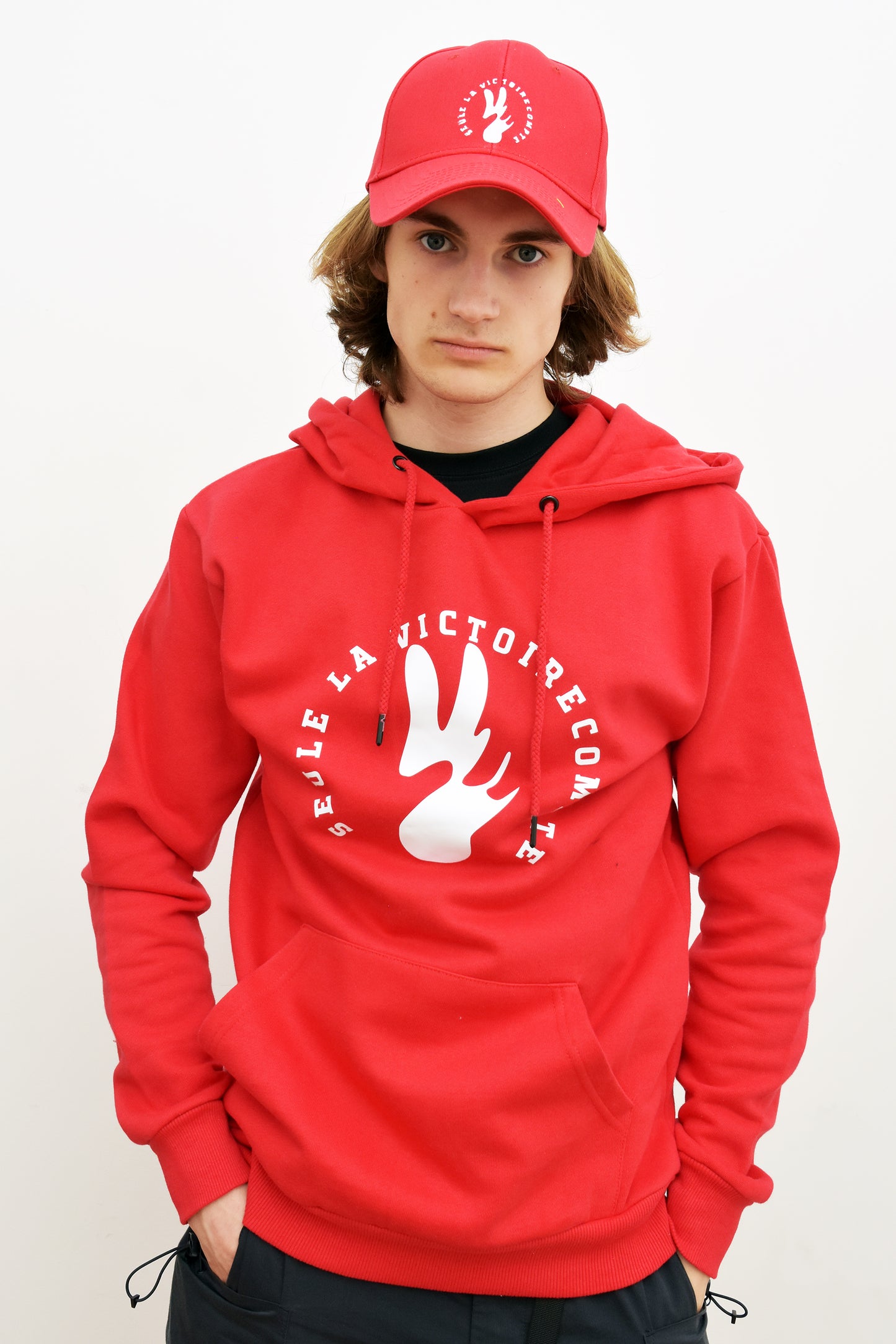 Sweat Shirt à capuche SLVC KYOTO grand logo rond (BIO) UNISEX