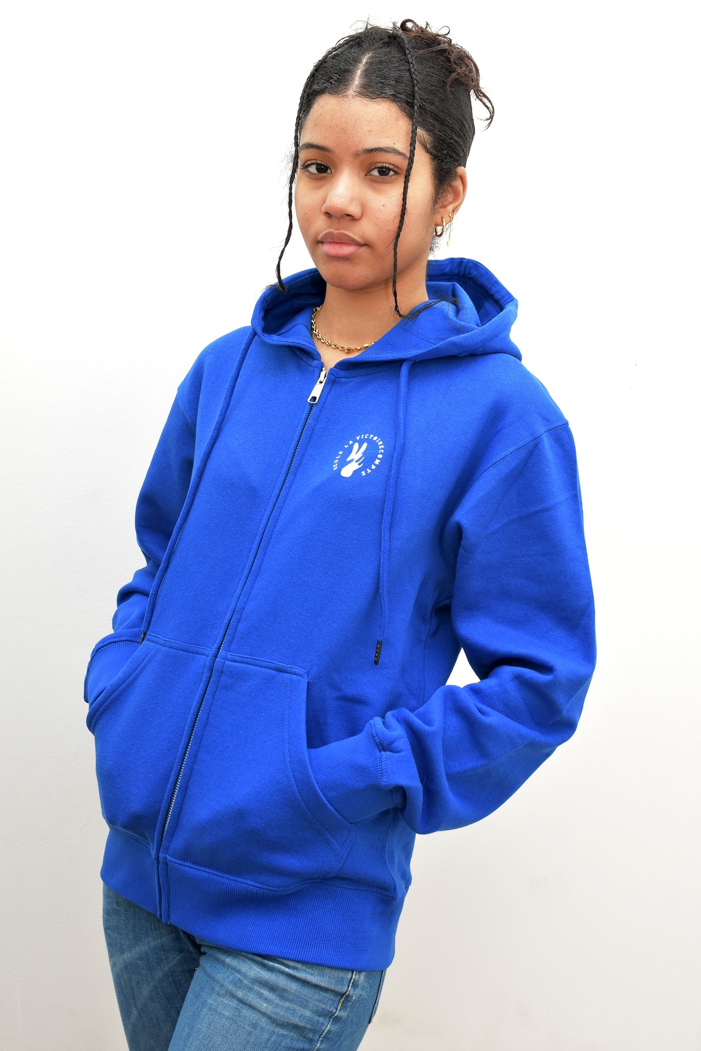 Sweat Shirt a capuche SLVC SIBERIE petit logo (Unisex)