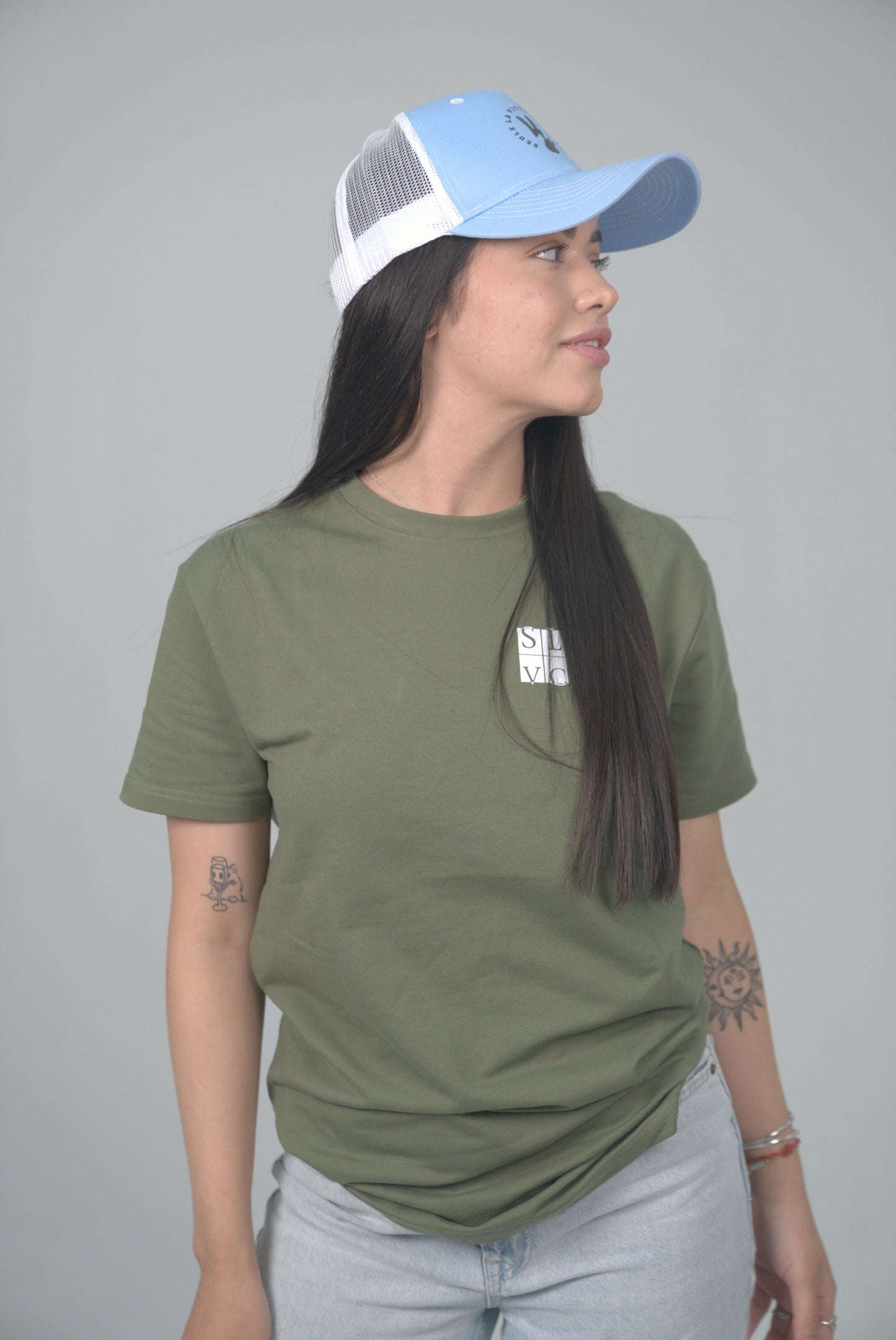 Casquette Bicolores SLVC LIFESTYLE (Bleu ciel et Blanc)