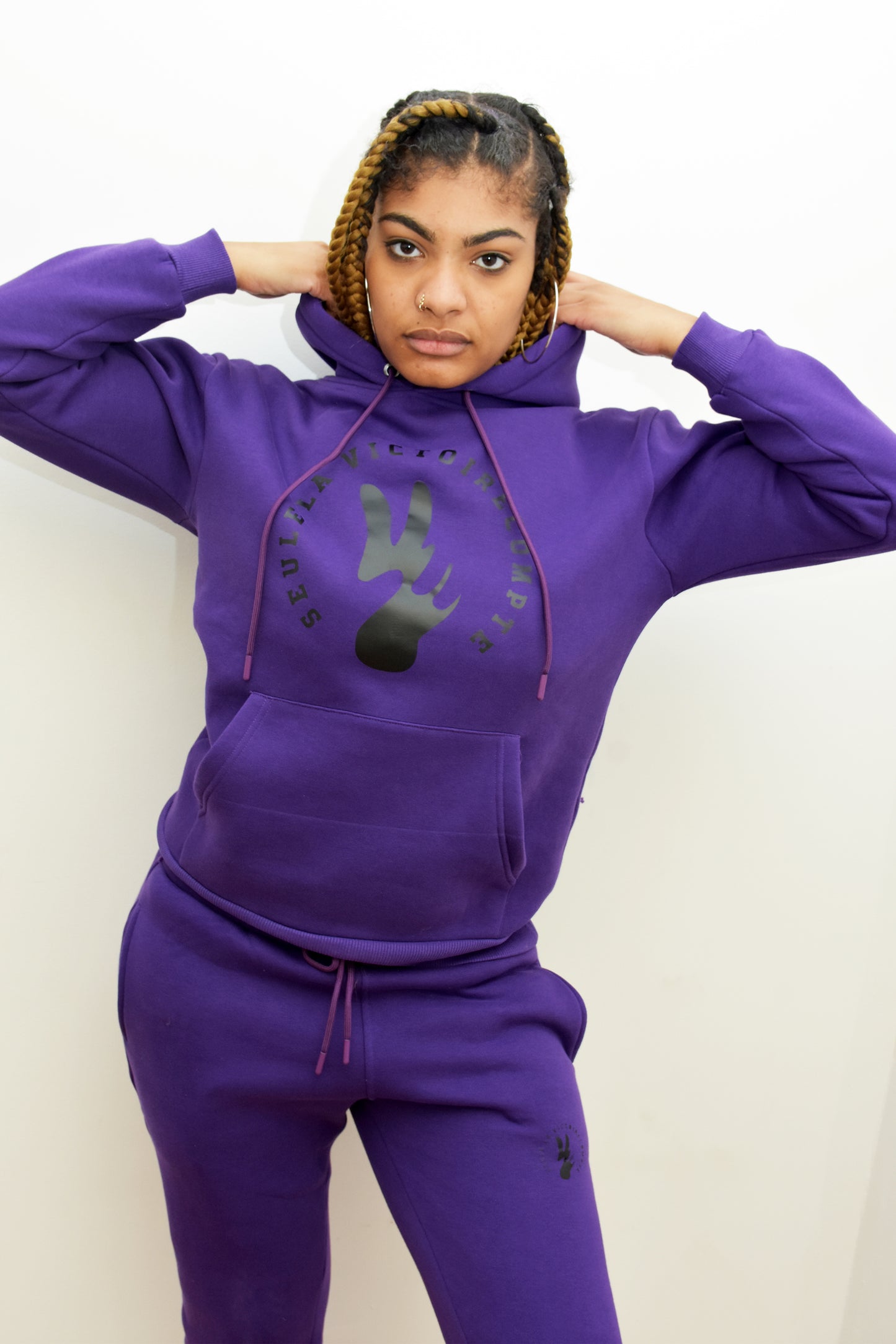JOGGING ensemble SLVC AUTHENTIK grand logo rond blanc